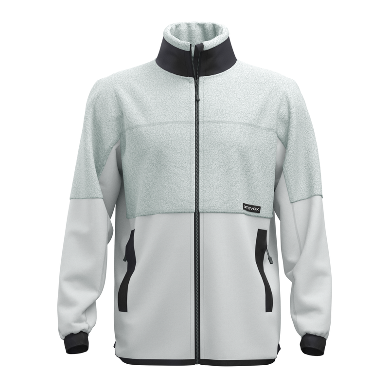 Fleece Teddy Jacket M Grey Ice Bild 1