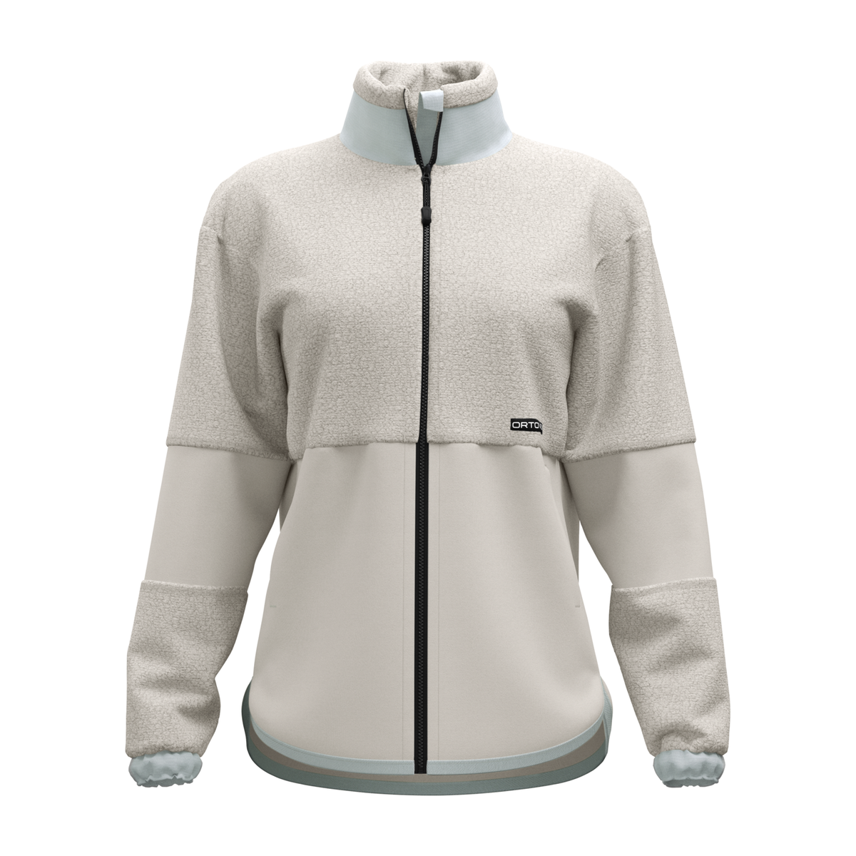 Fleece Teddy Jacket W White Tea Bild 1