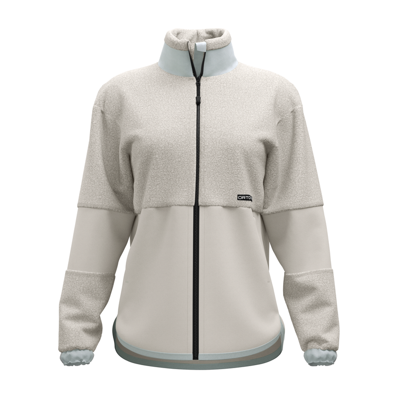 Fleece Teddy Jacket W White Tea Bild 1