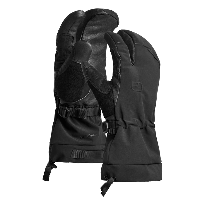 Merino Freeride 3 Finger Glove M Black Raven Bild 1