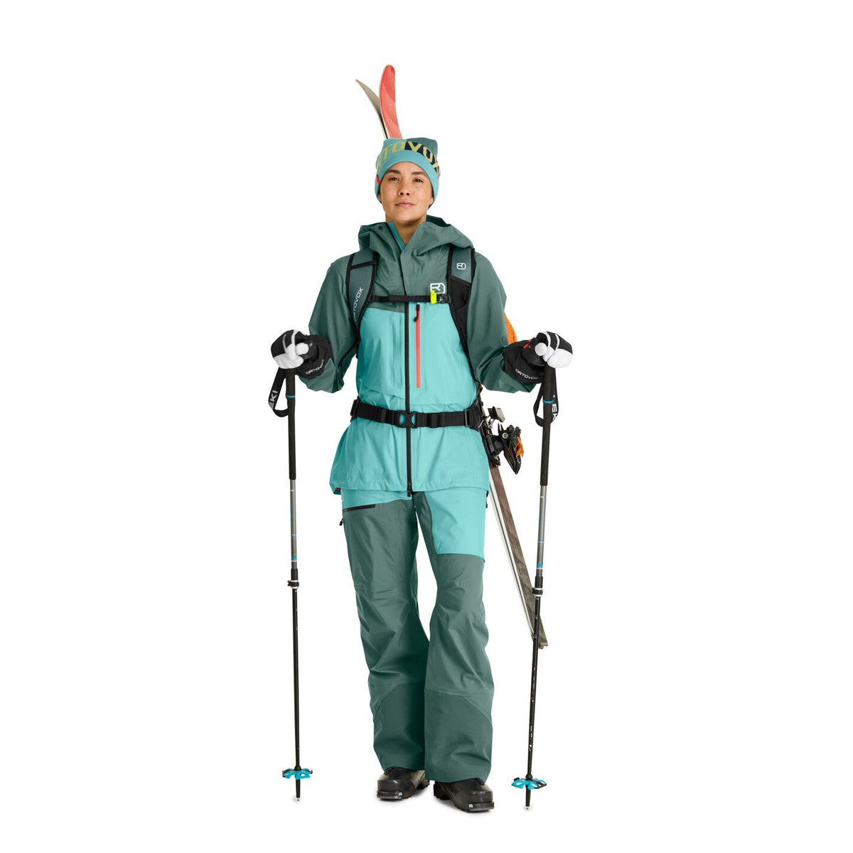 Merino Freeride 3 Finger Glove W Black Raven Bild 3