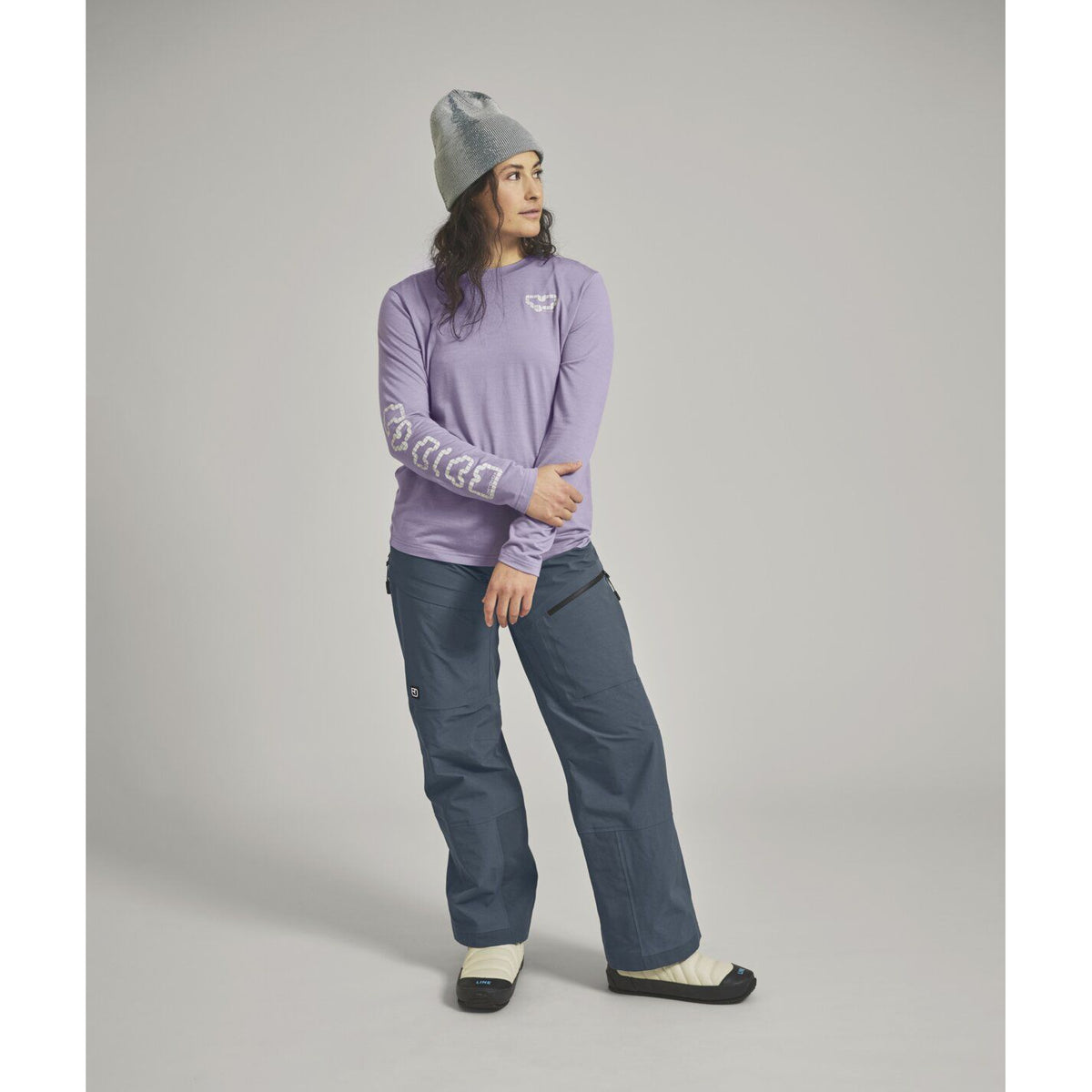 Nicholson Rib Beanie Grey Ice Bild 3