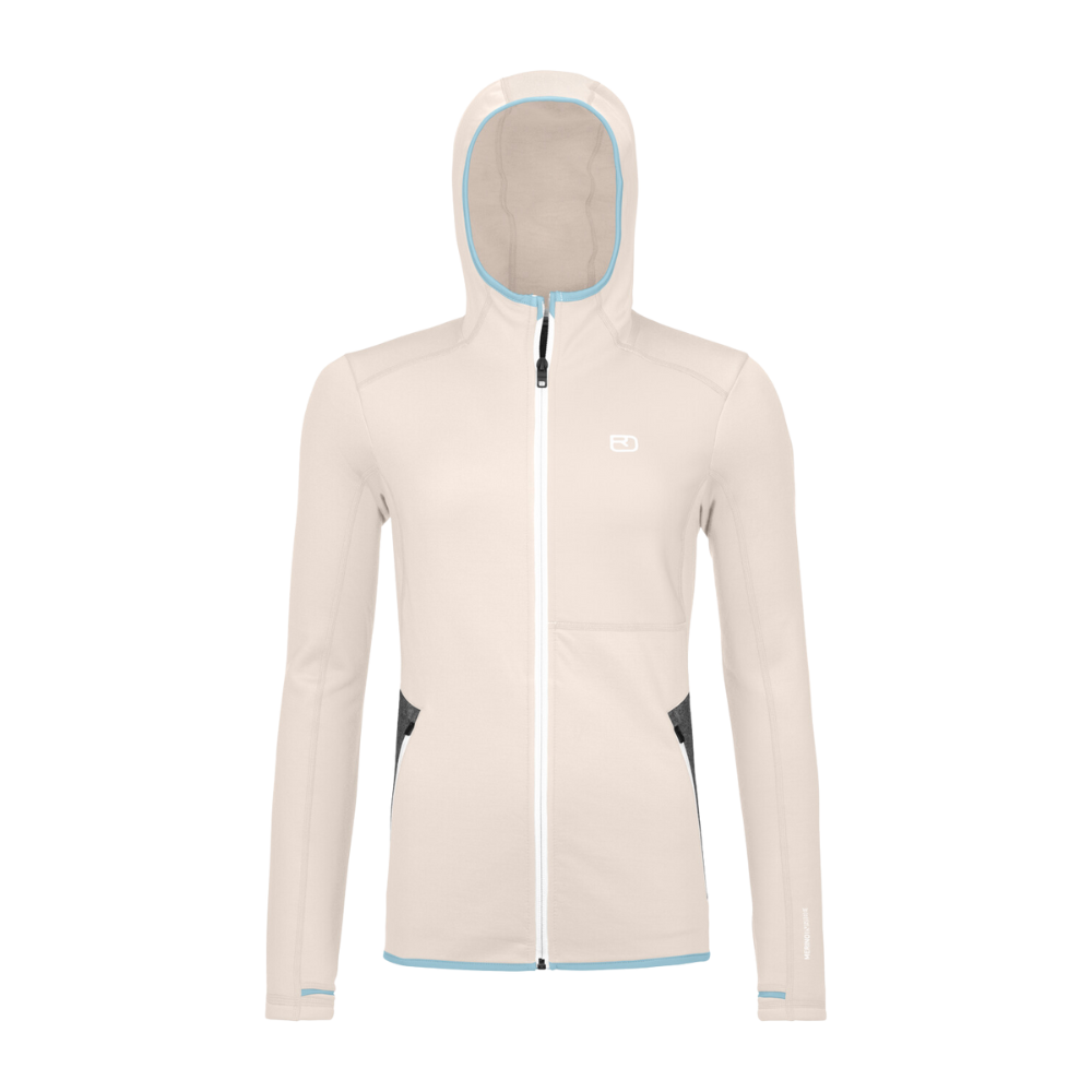Fleece Hoody W White Chalk Bild 1
