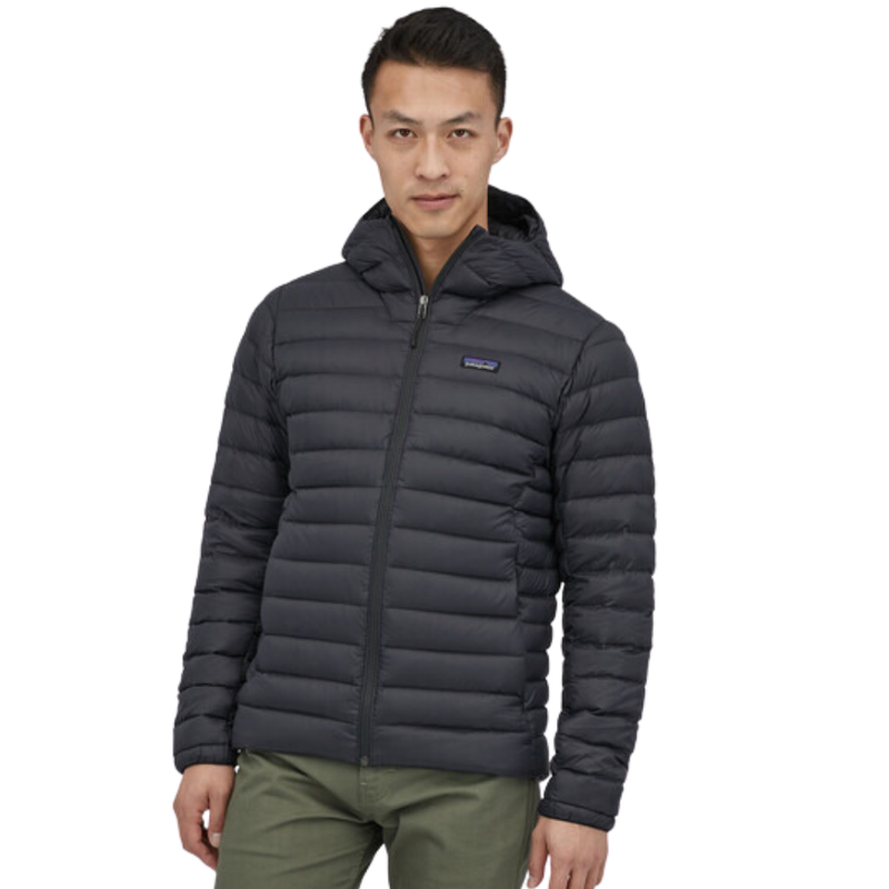 Ms Down Sweater Hoody Black Bild 1