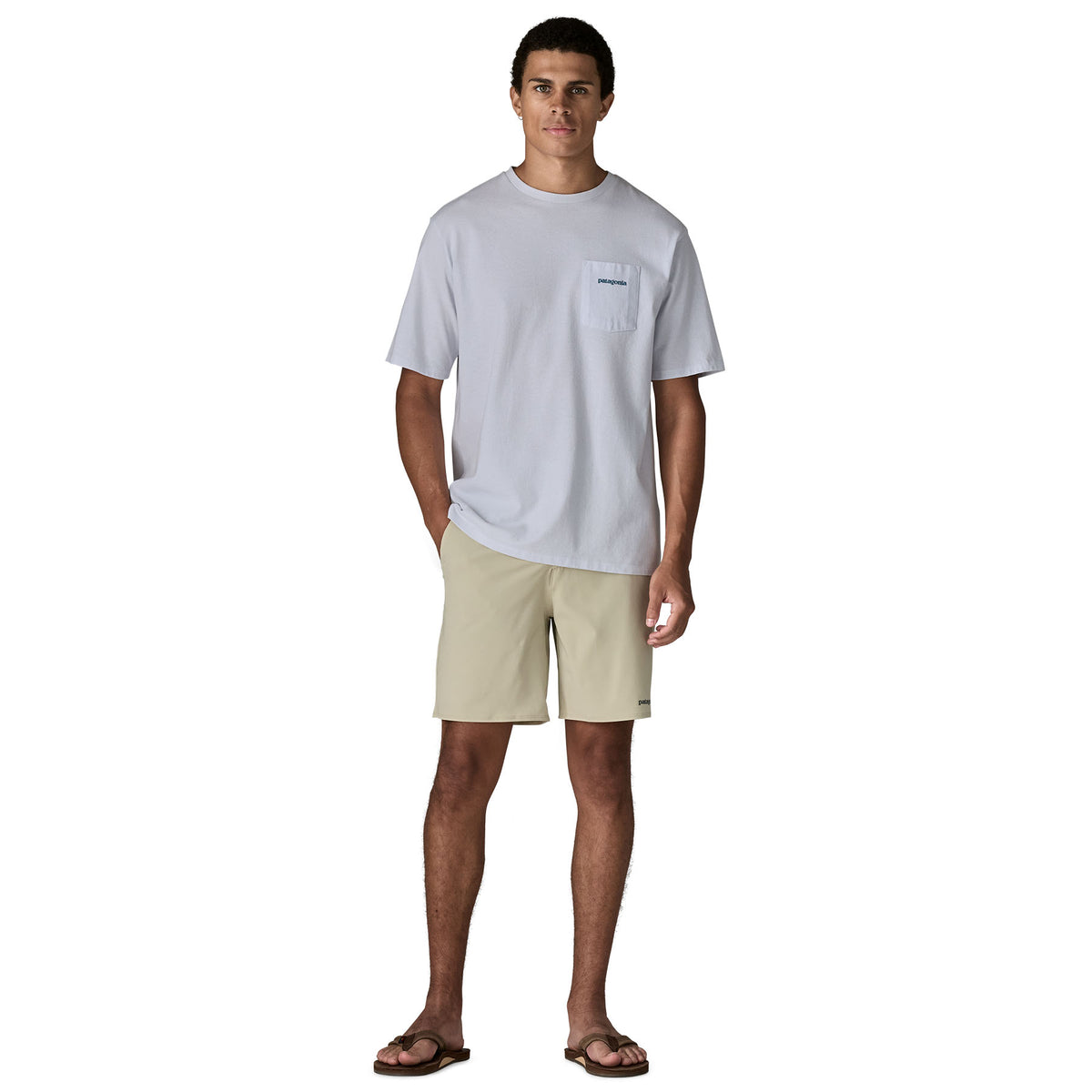 Ms Boardshort Logo Pocket Responsib White Bild 3