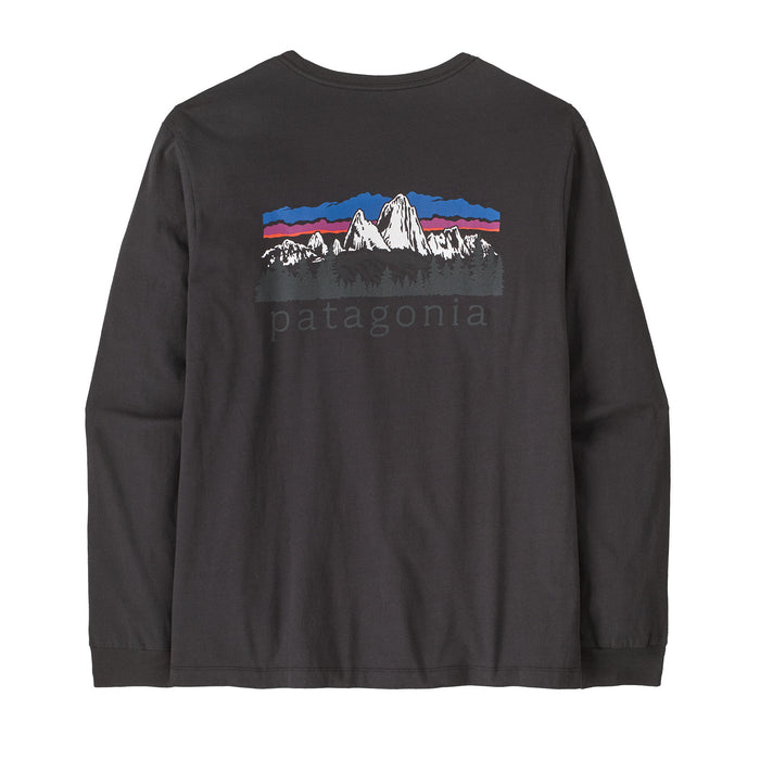 Ms L/S Fitz Roy Foothills T-Shirt Ink Black Bild 1