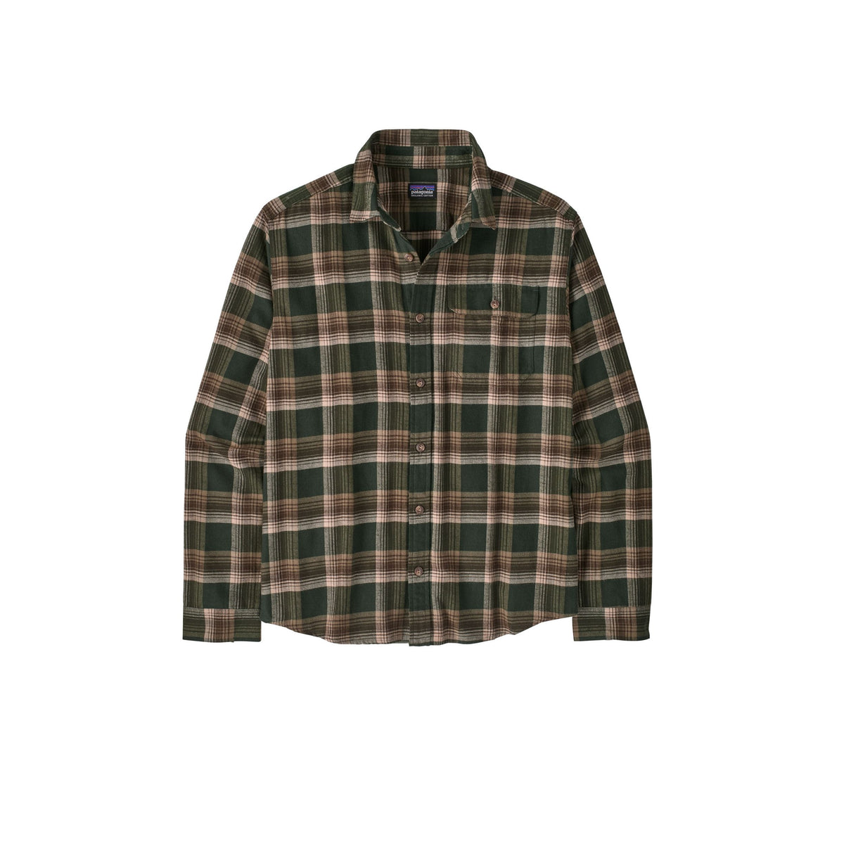 Ms L/S LW Fjord Flannel Shirt Cabin: Treeline Bild 1