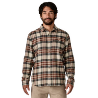 Ms L/S LW Fjord Flannel Shirt Paw: Dried Vanilla Bild 1