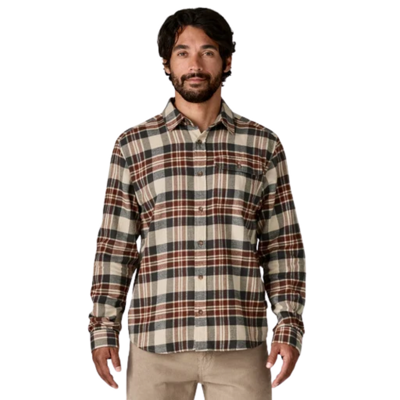 Ms L/S LW Fjord Flannel Shirt Paw: Dried Vanilla Bild 1