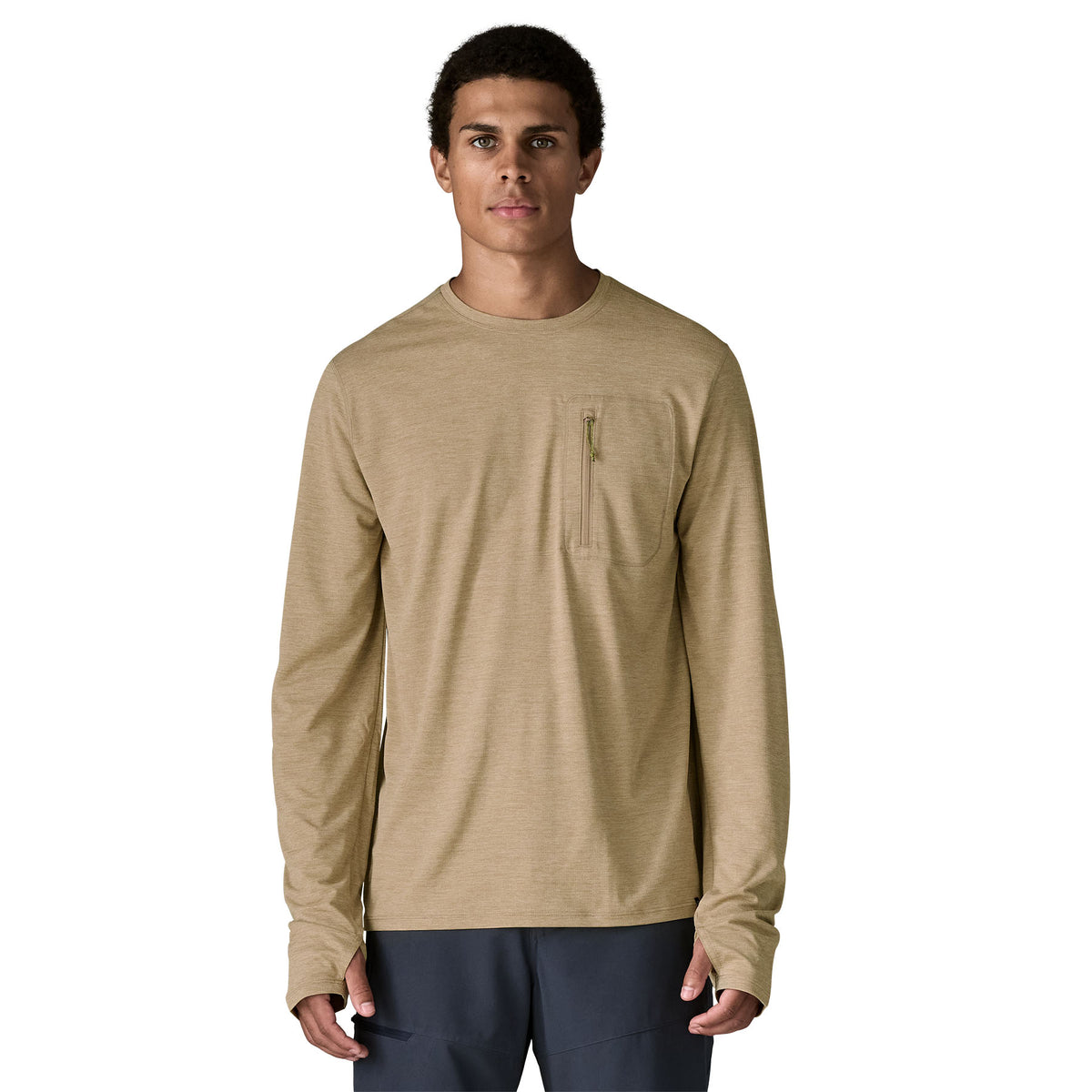 Ms LS Cap Cool Sun Shirt Seabird Grey - Light Bild 2