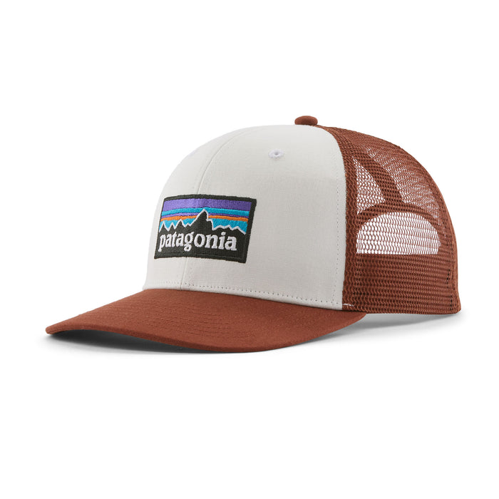P-6 Logo Trucker Hat White w/Rusty Red Bild 1