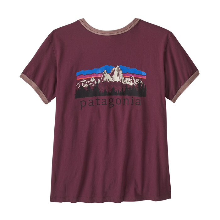 Ws Fitz Roy Foothills Ringer Tee Berry Fig Bild 1