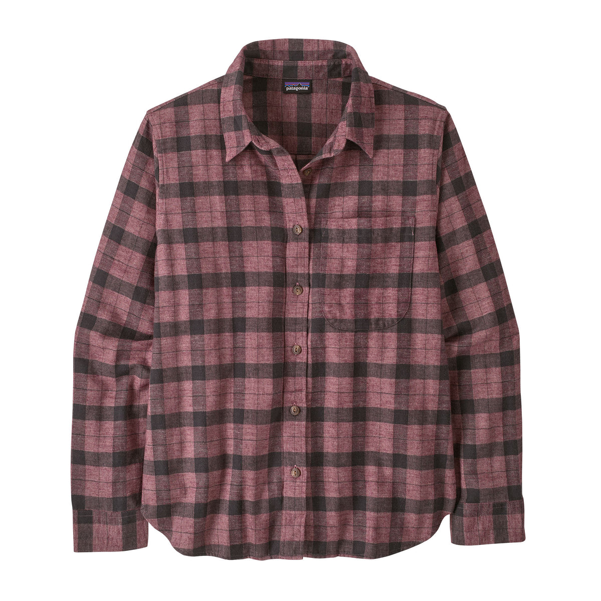 Ws LW Fjord Flannel Shirt Evergreen Fjord Berr Bild 1