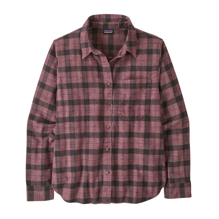 Ws LW Fjord Flannel Shirt Evergreen Fjord Berr Bild 1