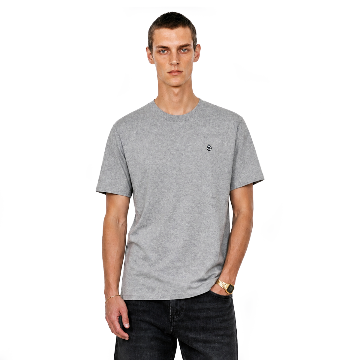 Lotuph Logo Tee Heather Grey Bild 1