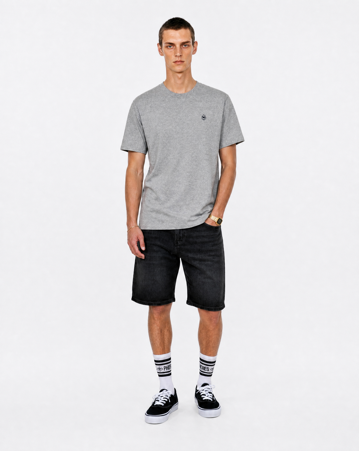 Lotuph Logo Tee Heather Grey Bild 5