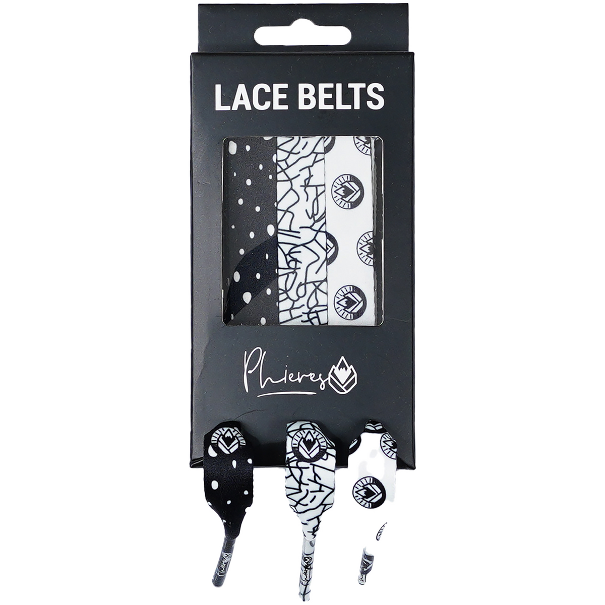 PH-Lacebelts Blk/Wht Pattern Bild 1