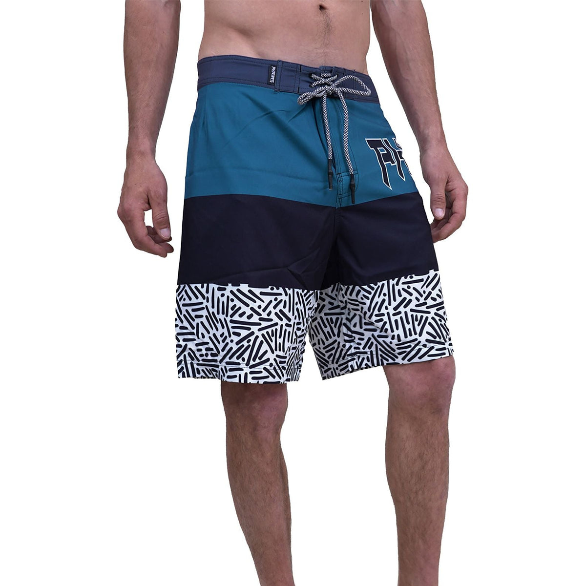 Phalturay Teal Black Pattern Bild 3
