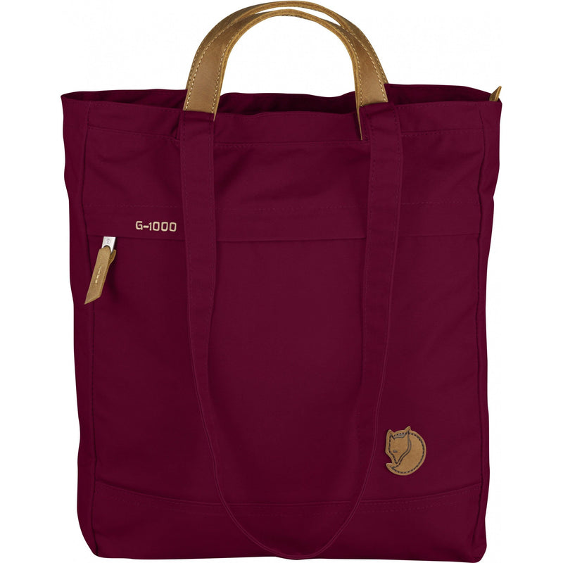Fjällräven - Totepack No 1 - plum - rot - schwarze Tragetasche - Fjällräven Taschen - Damen Handtaschen von Fjällräven