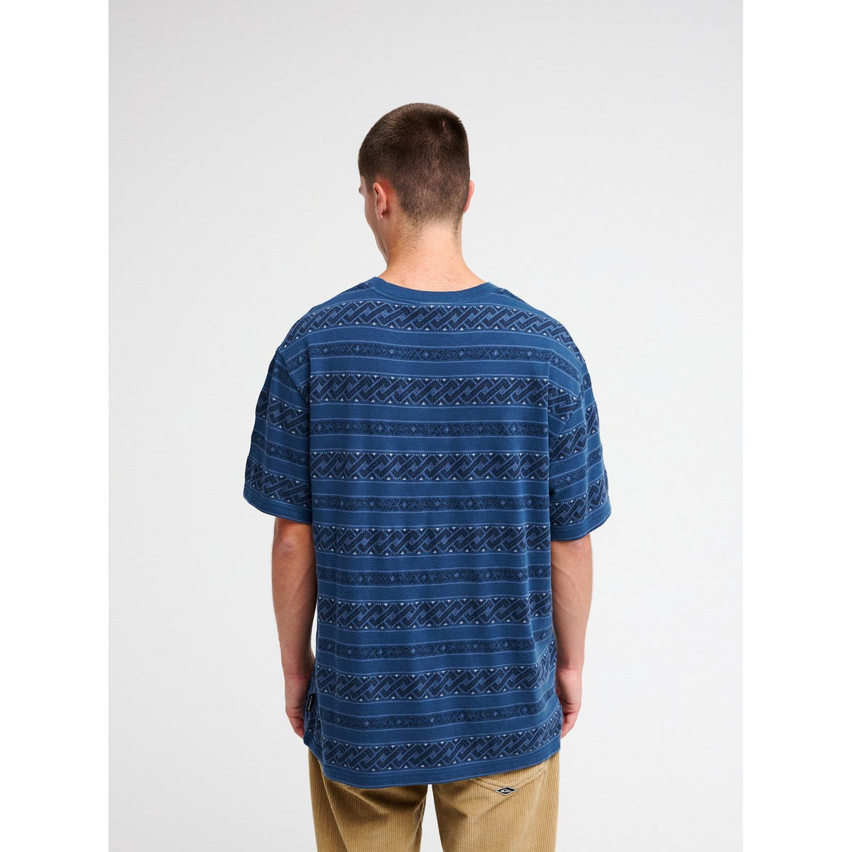 Birdwood Jacquard SS Tee Dark Denim Heritage Bild 4
