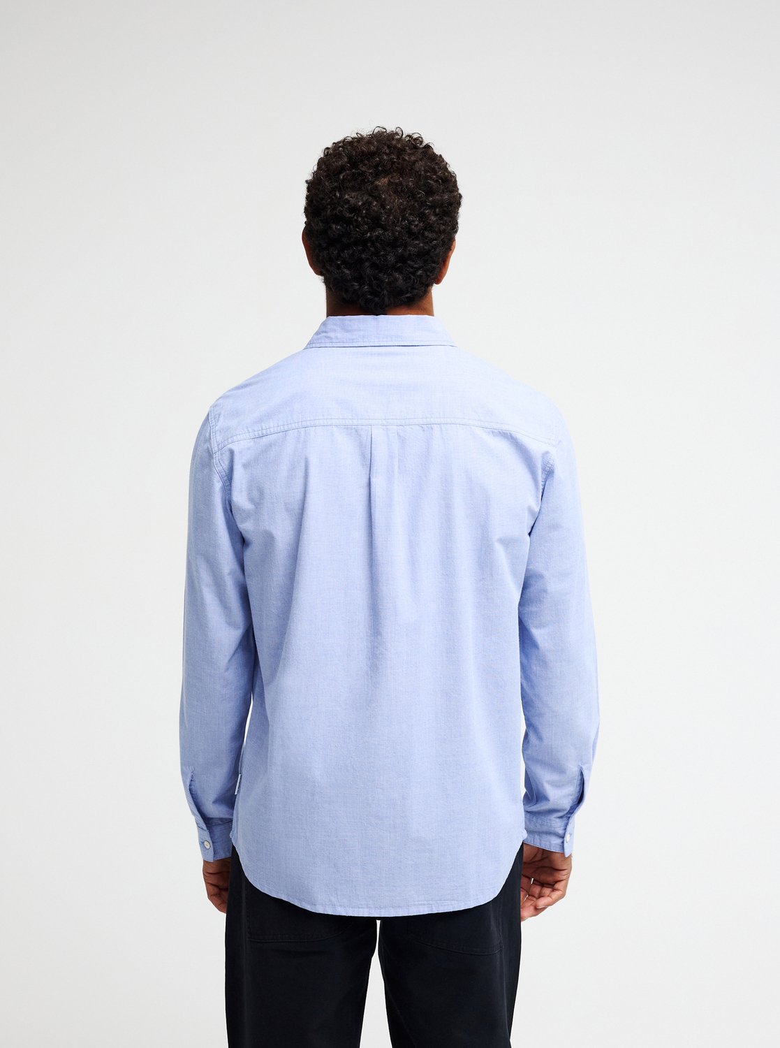 Diamond Chambray LS Shirt Ashley Blue Bild 4