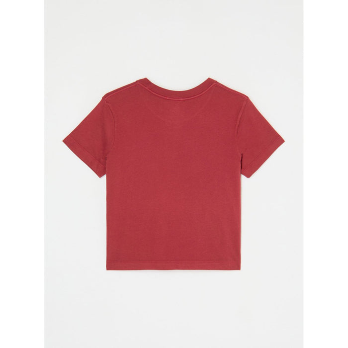 Essential SS Tee Oxblood Red Bild 2