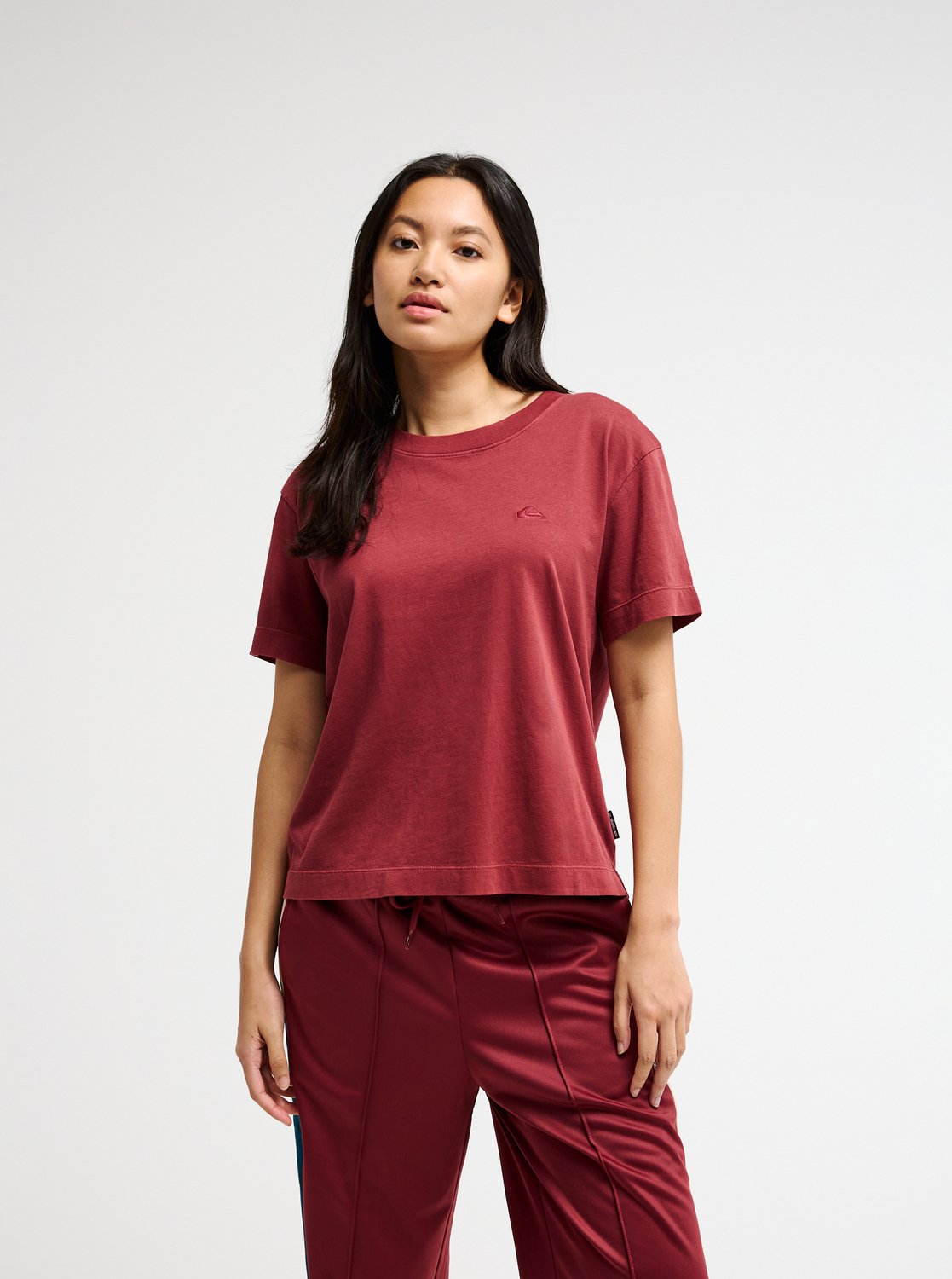 Essential SS Tee Oxblood Red Bild 3