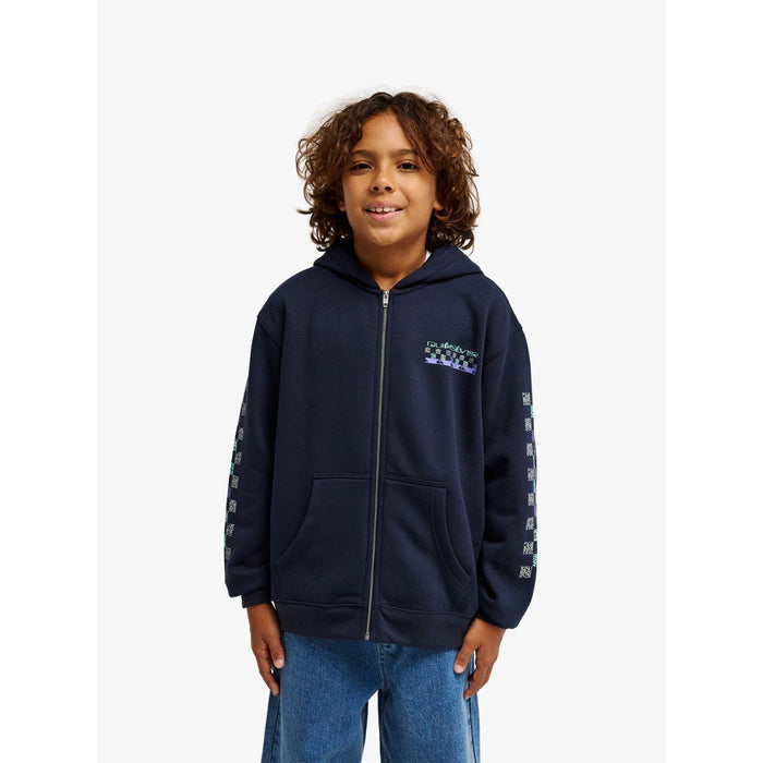 Graphic Hero Hoodie Zip Youth Dark Navy Bild 1