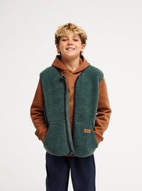 Kickflip Sleeveless Sherpa Yth Forest Bild 3