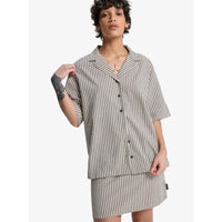 Ludden SS Shirt Khaki Gingham Qsw Bild 1