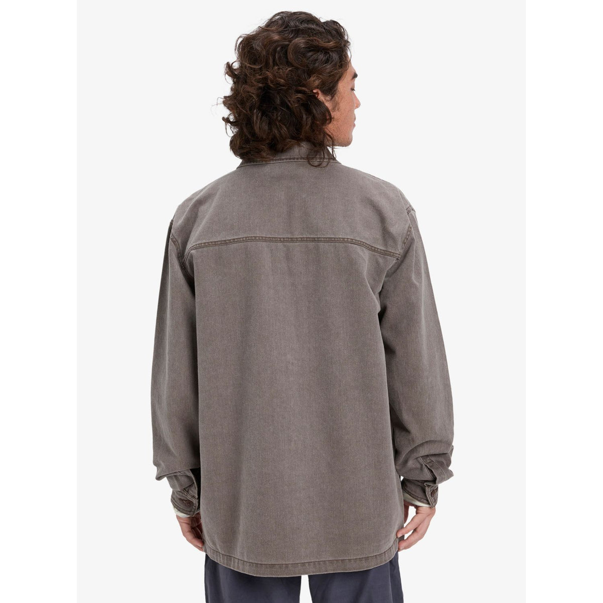 Mohab Washed Twill LS Chocolate Brown Bild 2