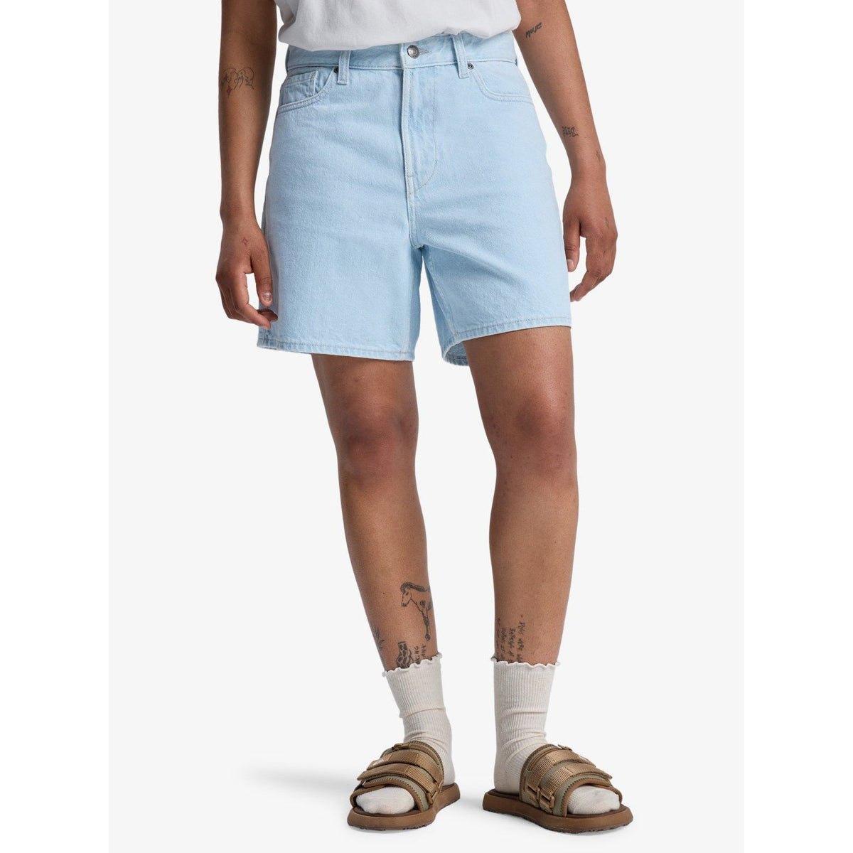 Mom Denim Short Ice Flow Bild 1