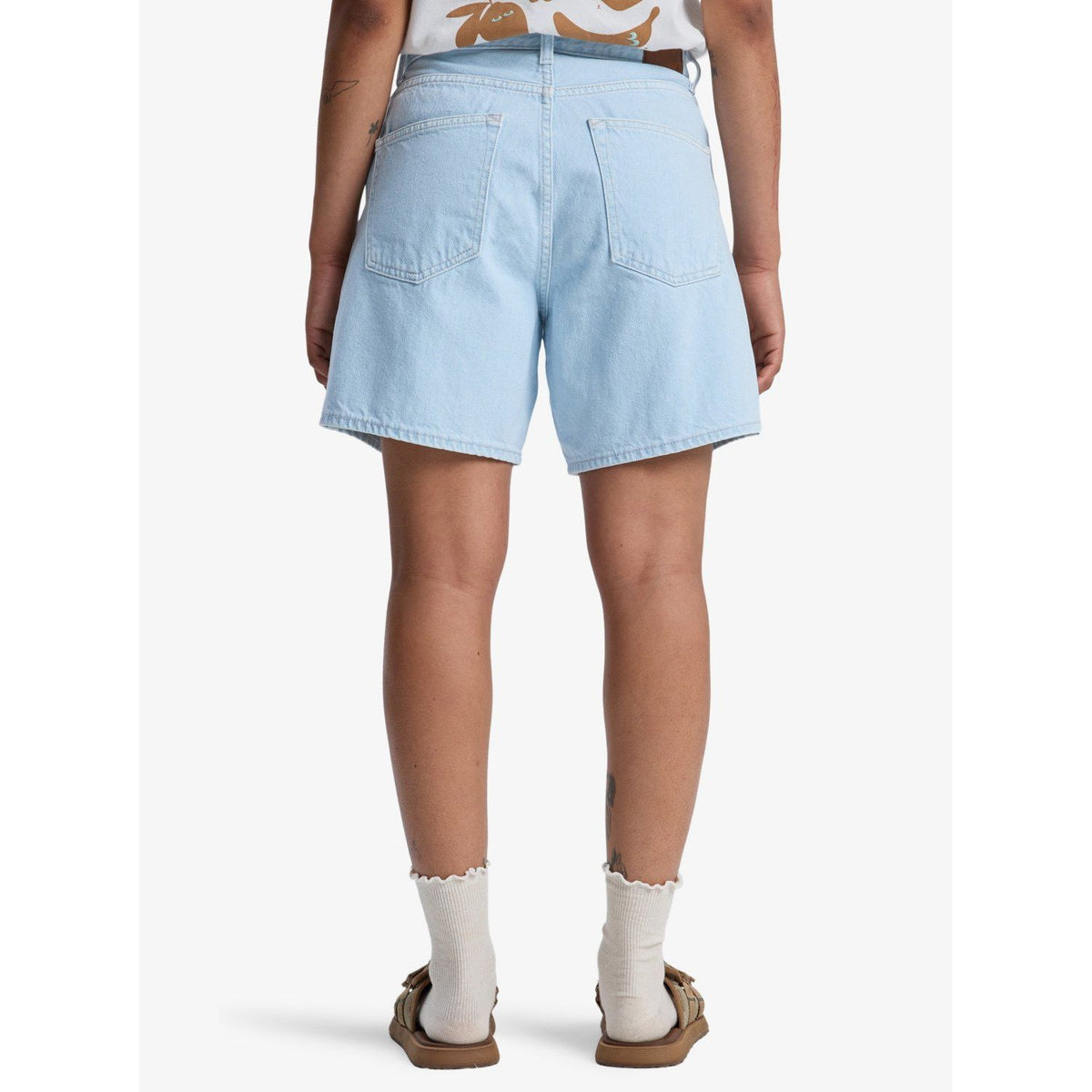 Mom Denim Short Ice Flow Bild 2