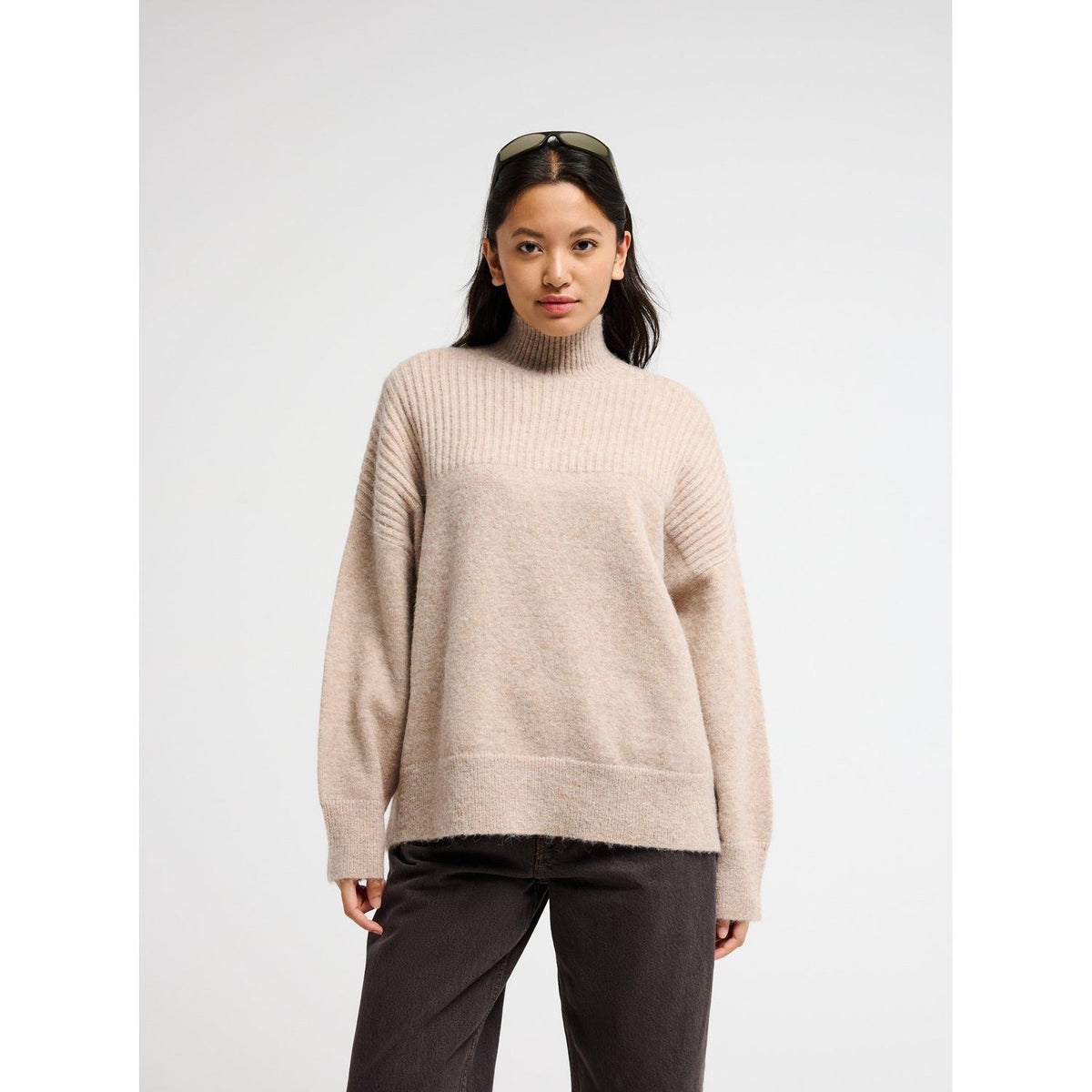 Nias Sweater Bone White Heather Bild 3