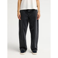 QSW Wide Crop Denim Pant Black Black Tint Bro Bild 1