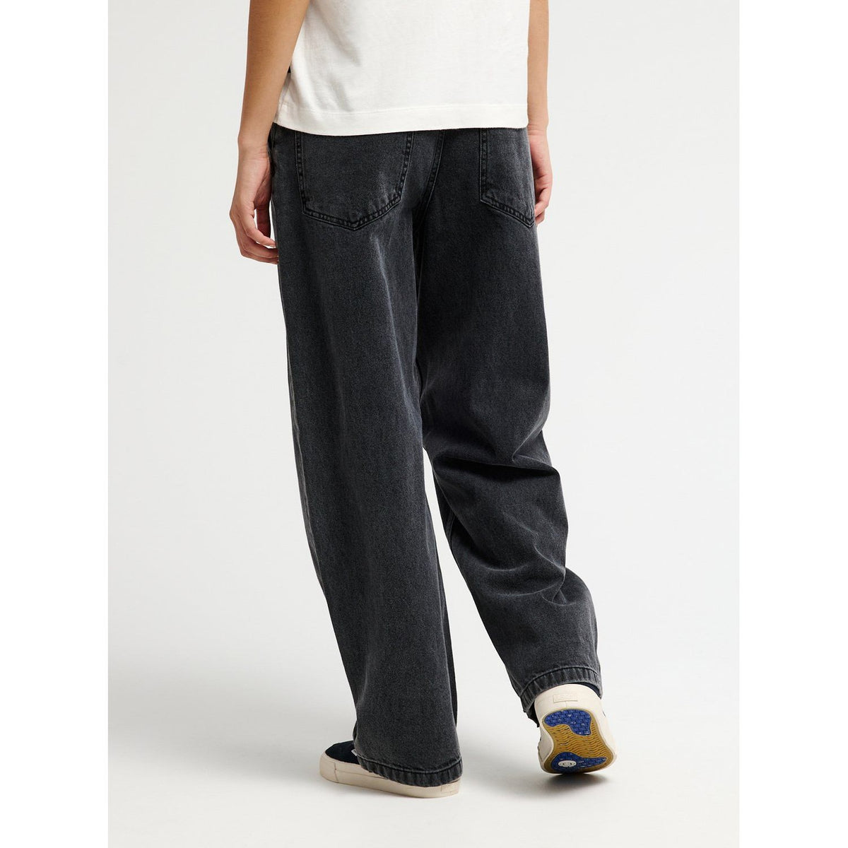 QSW Wide Crop Denim Pant Black Black Tint Bro Bild 2