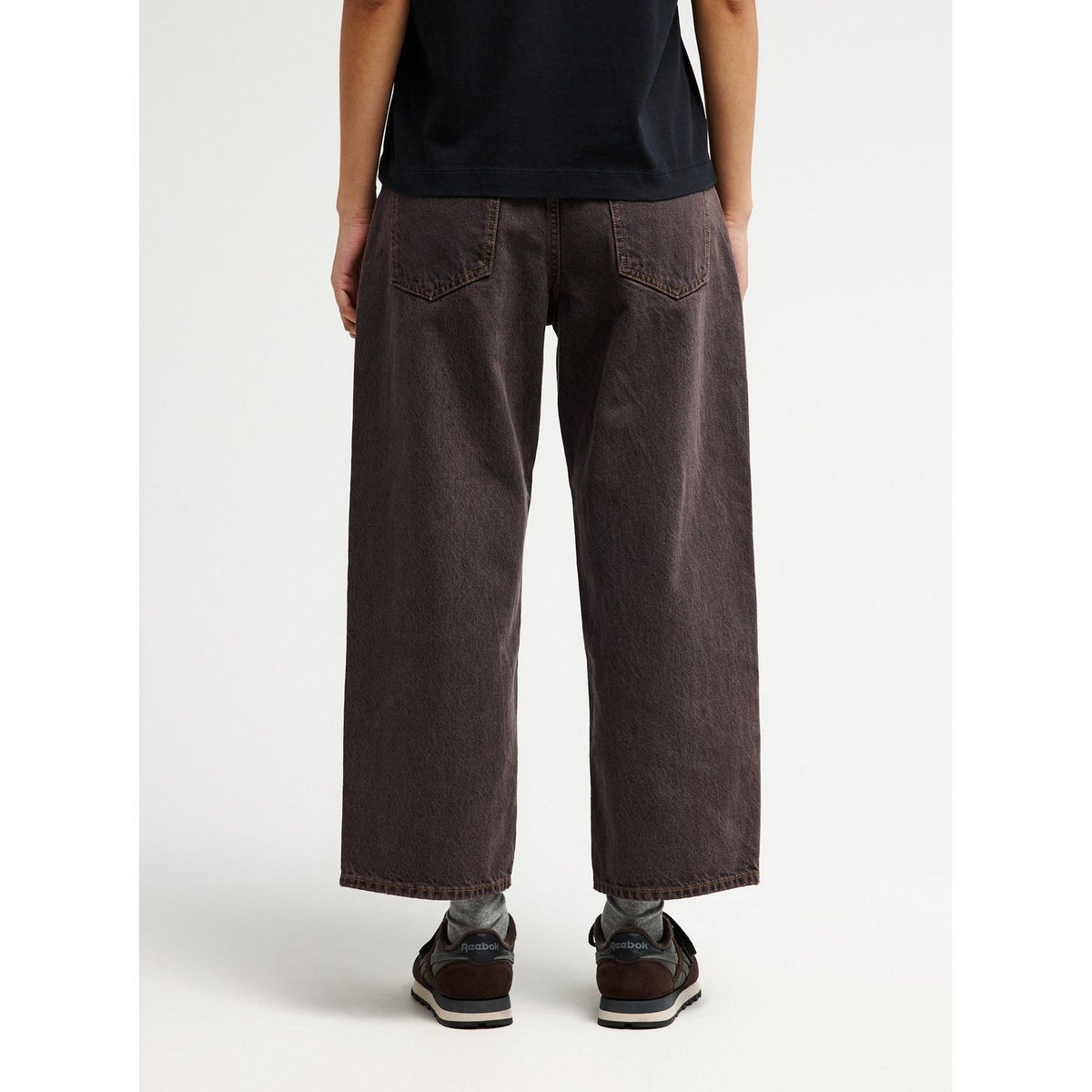 QSW Wide Crop Denim Pant Stone Dirty Bild 4