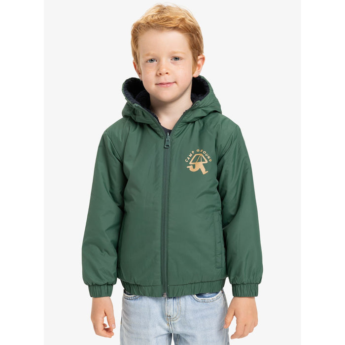 Reversible All Seas Boy Jacket Trekking Green Bild 1