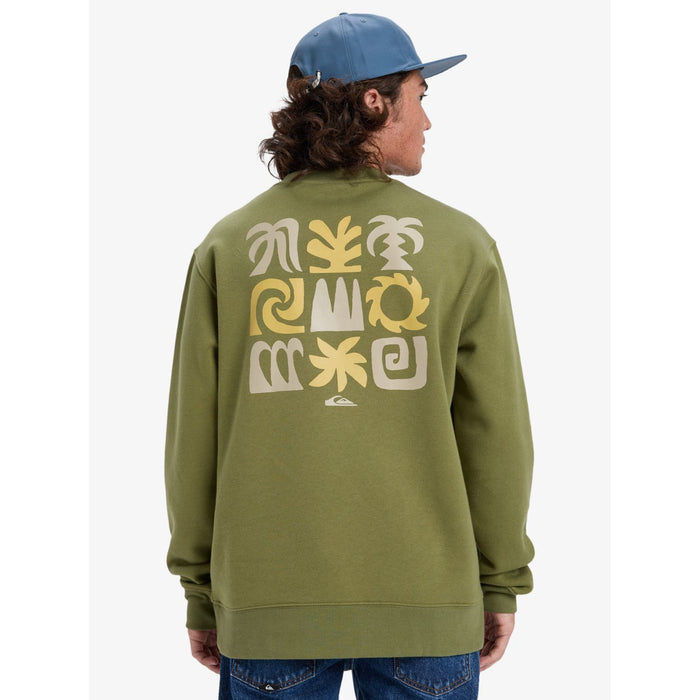 Salt Water Graphic Crew Loden Green Bild 2