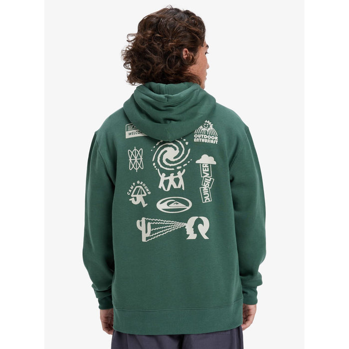 Salt Water Graphic Hoodie Trekking Green Bild 2