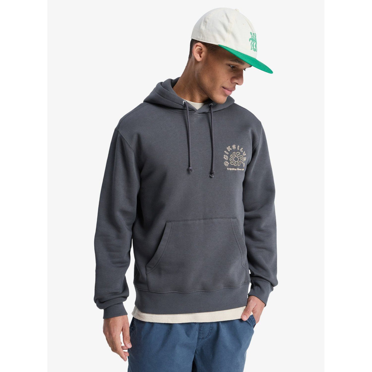 Salt Water Graphic Hoodie Iron Gate Bild 1