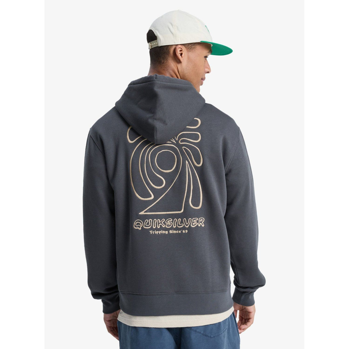 Salt Water Graphic Hoodie Iron Gate Bild 2