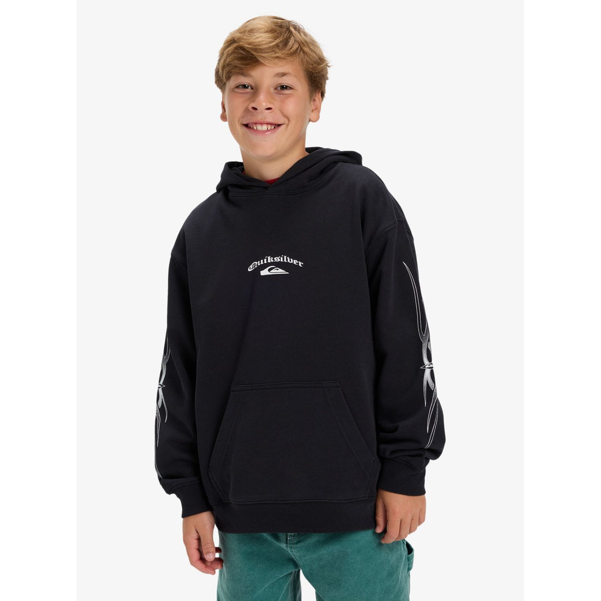 Stretch Tribal Hood Youth Black Bild 1