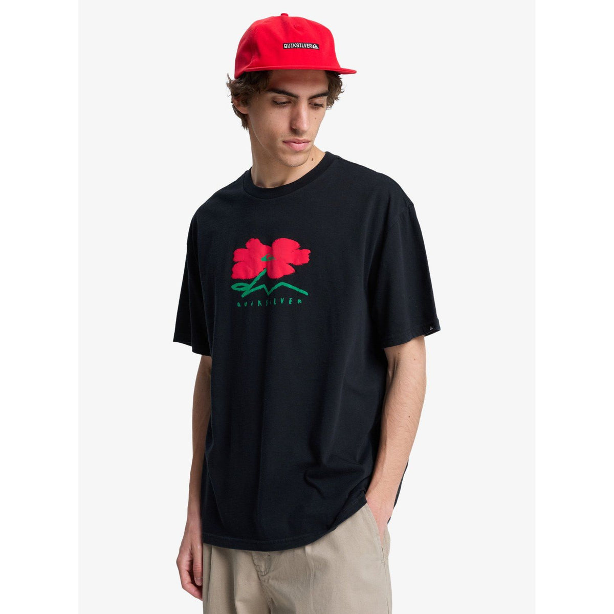 Structured Flower SS Black Bild 1