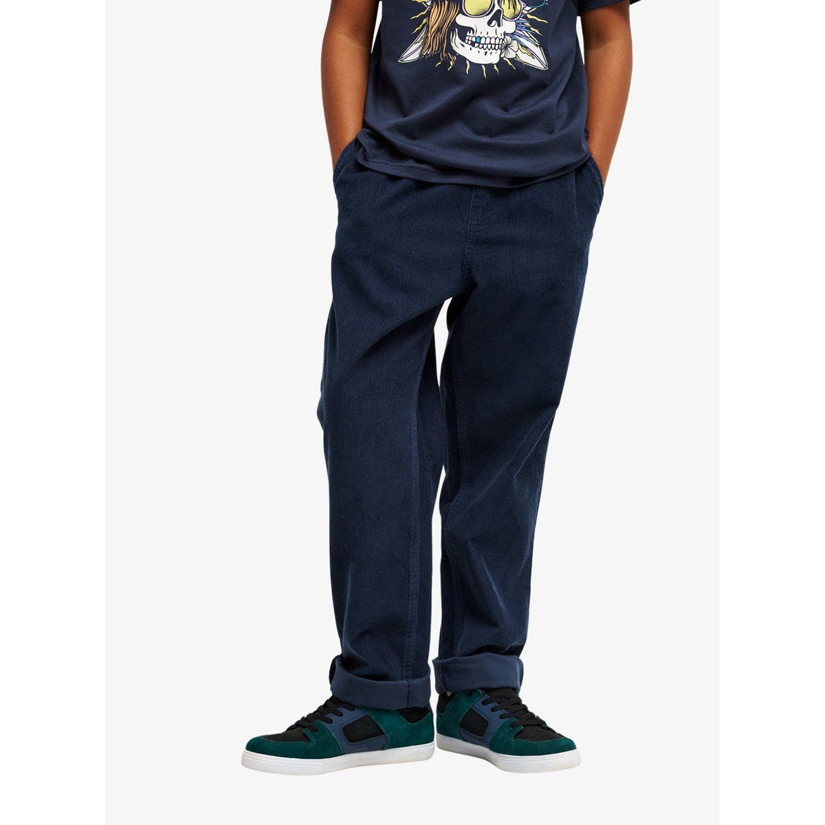 Taxer Cord Pant Youth Dark Navy Bild 1
