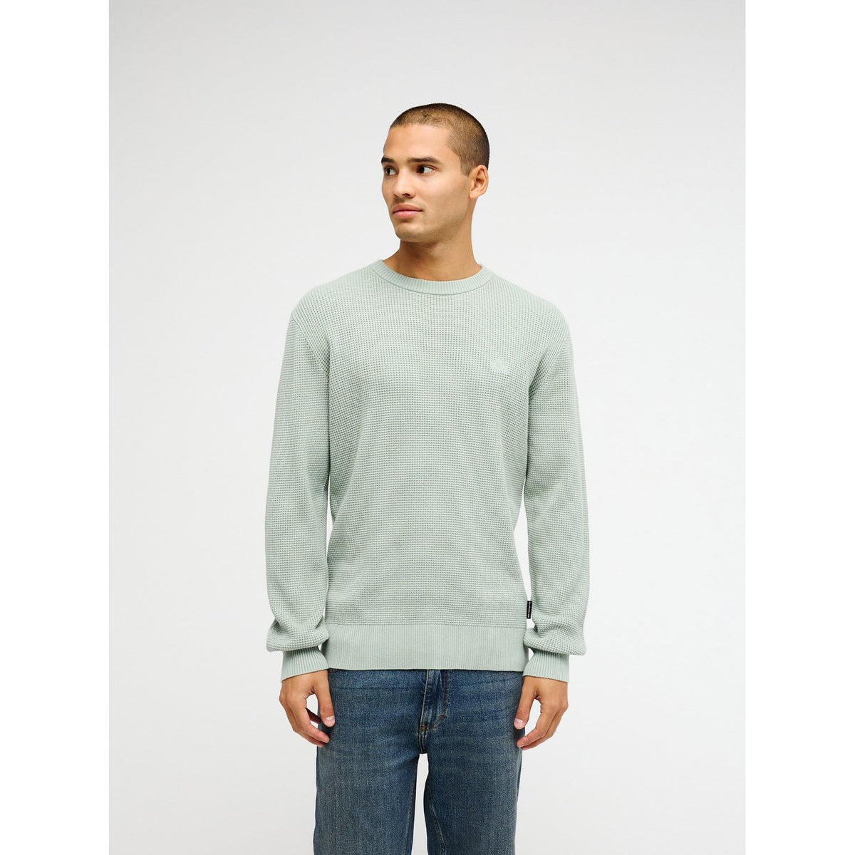 Waffle Sweater Iceberg Green Bild 3