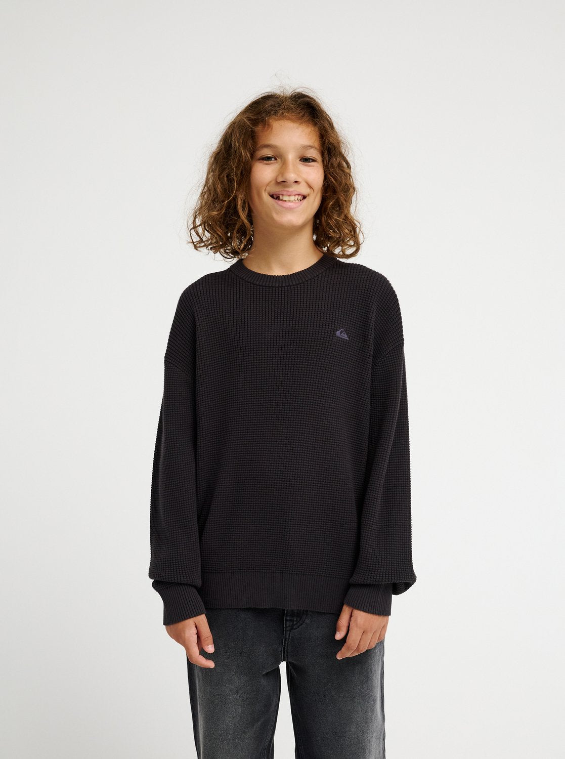 Waffle Sweater Youth Tarmac Bild 3