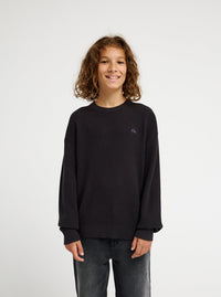 Waffle Sweater Youth Tarmac Bild 3