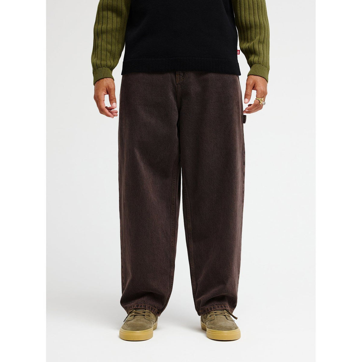 YG Baggy Denim Pant Black Black Tint Bro Bild 5
