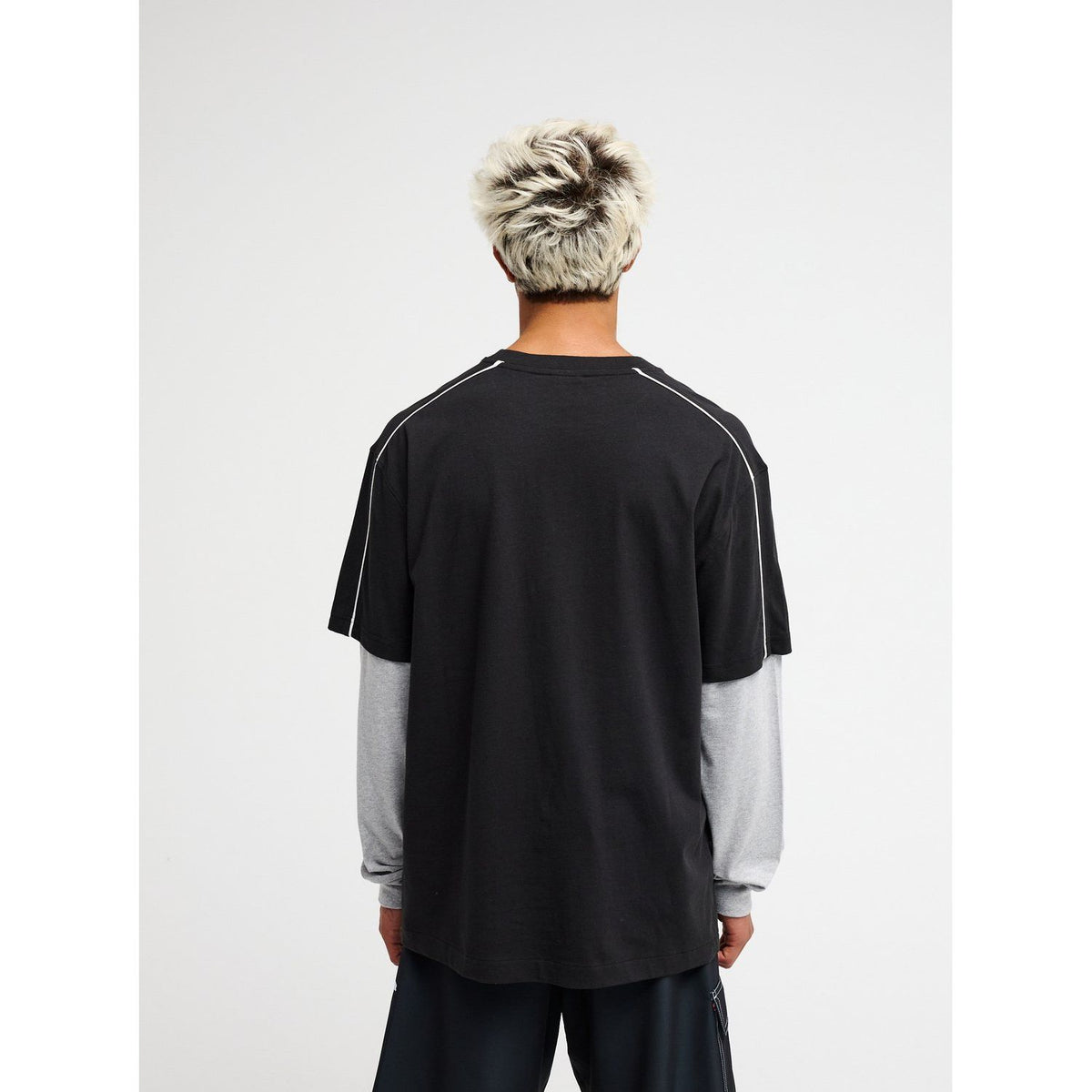 YG Double Layer Tee Black Bild 4